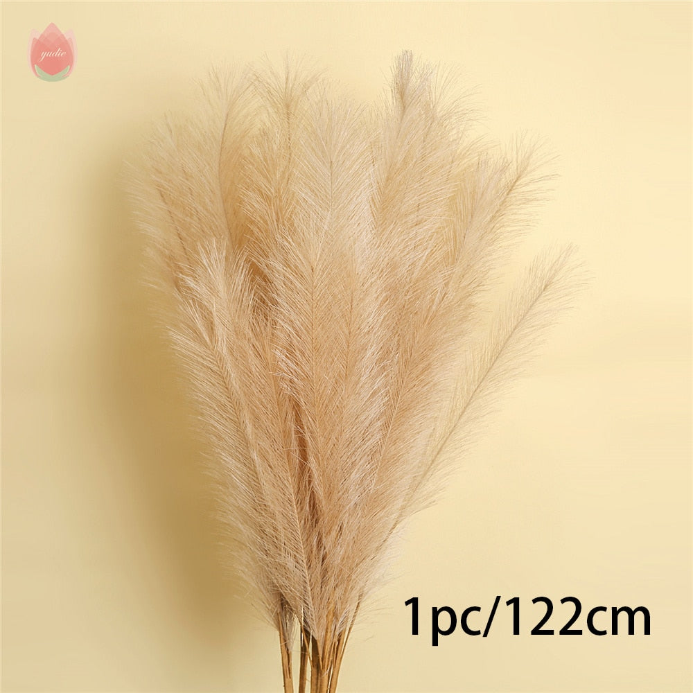 1Pc Artificial Pampas Grass Home Decor Plant Artificial Flower Bouquet Diy Wedding Christma Flower Decoration Fake Flower Plants