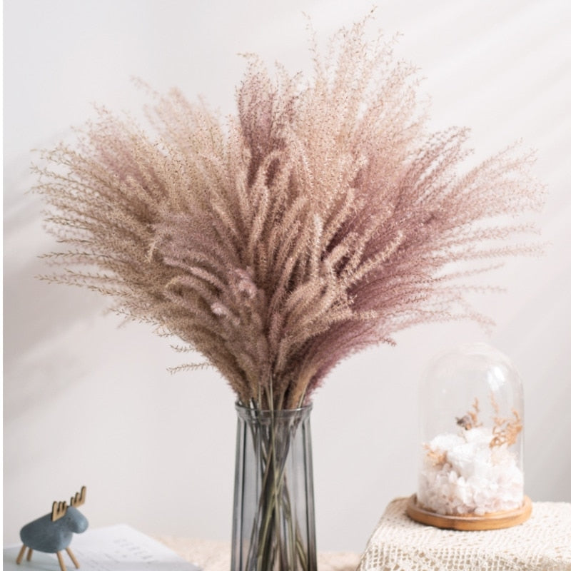 Real Wheat Decoration Natural Pampas Rabbit Tail Grass Dried Flowers For Wedding Party DIY Craft Typha Lagurus ovatus Phragmites