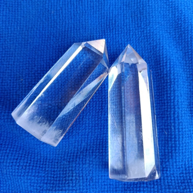 100% Natural White Fluorite Crystal Quartz Crystals Stones Point Healing Hexagonal Wand Treatment Wicca Meditation