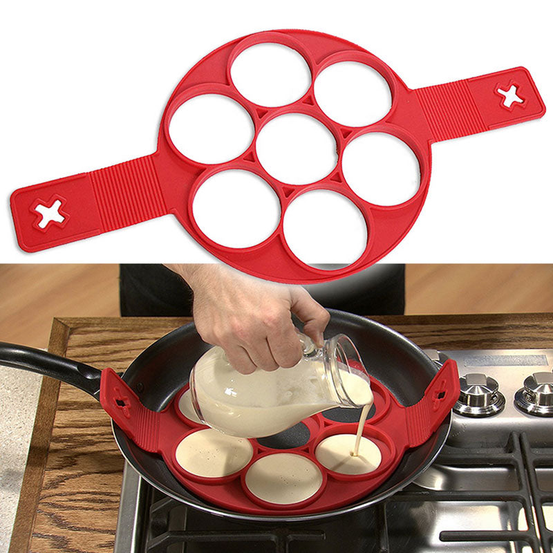 Pancake Maker Egg Ring Maker Nonstick Easy Fantastic Egg Omelette Mold Kitchen Gadgets Cooking Tools Silicone