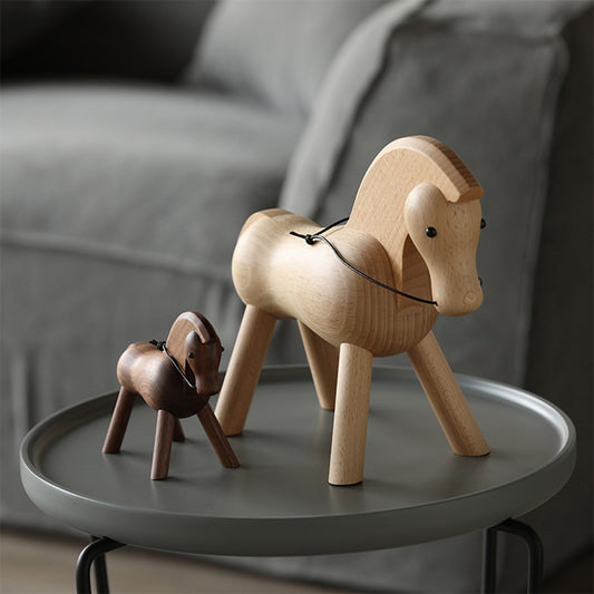 home decoration accessories walnut wood horse decoracao para casa decor decoracion hogar moderno  maison vintage decor figurine