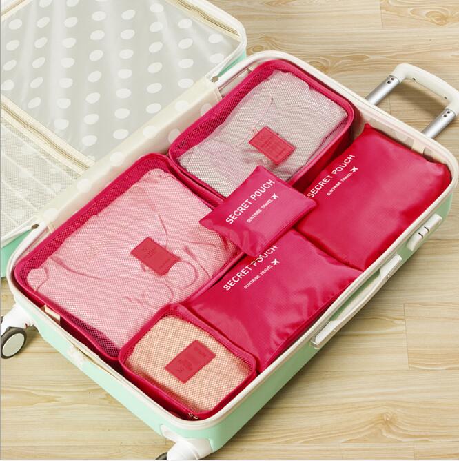 6 PCS Travel Storage Bag Set For Clothes Tidy Organizer Pouch Suitcase Home Closet Divider Container Organiser