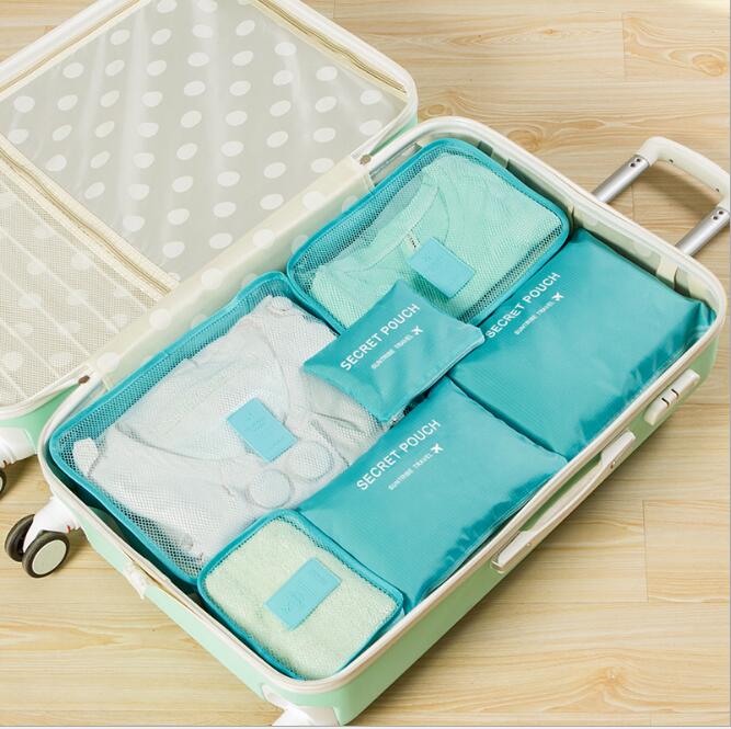 6 PCS Travel Storage Bag Set For Clothes Tidy Organizer Pouch Suitcase Home Closet Divider Container Organiser