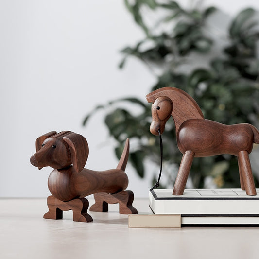 home decoration accessories walnut wood horse decoracao para casa decor decoracion hogar moderno  maison vintage decor figurine