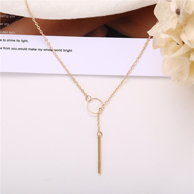 Hot Fashion Casual Chocker Necklace Personality Infinity Cross Pendant Gold Color Choker Necklaces on neck Women Jewelry