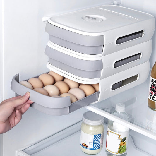 Drawer Type Refrigerator Egg Tray Egg Storage Container Refrigerator Fresh Keeping Box Egg Holder For Refrigerator Kitchen Tools