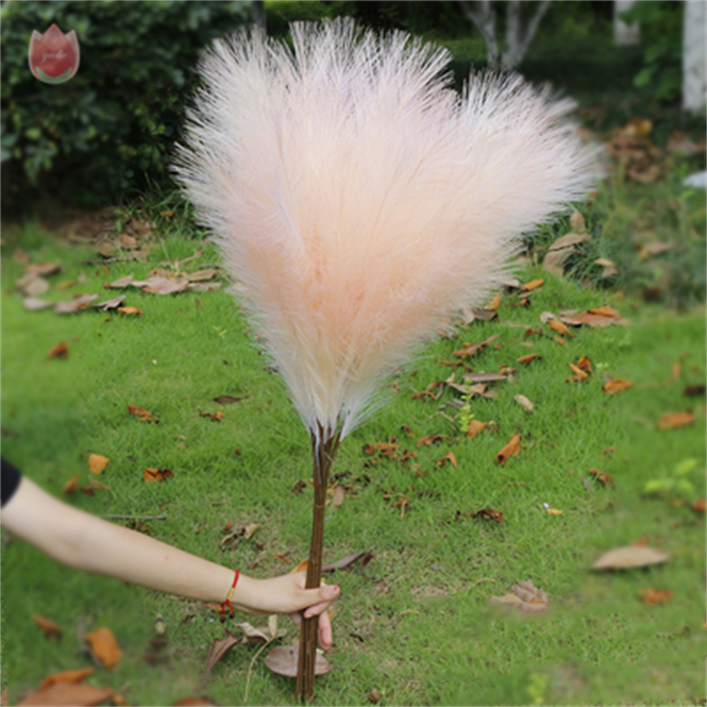 1Pc Artificial Pampas Grass Home Decor Plant Artificial Flower Bouquet Diy Wedding Christma Flower Decoration Fake Flower Plants