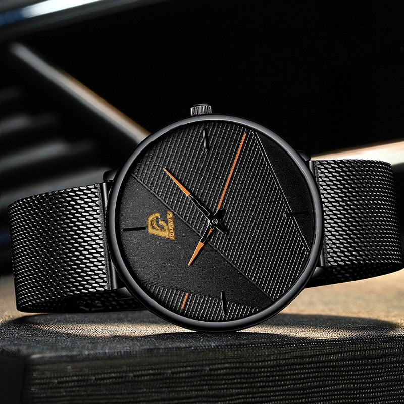 reloj hombre Watches Mens 2022 Minimalist Men&#39;s Fashion Ultra-thin Watch Simple Men Business Quartz Wristwatch relogio masculino