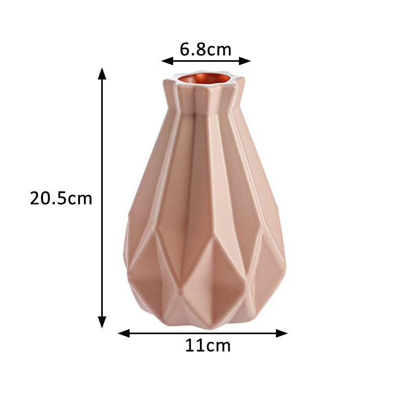 Modern vases decoration home Nordic Style Flower Arrangement Living Room Origami flower pot for interior