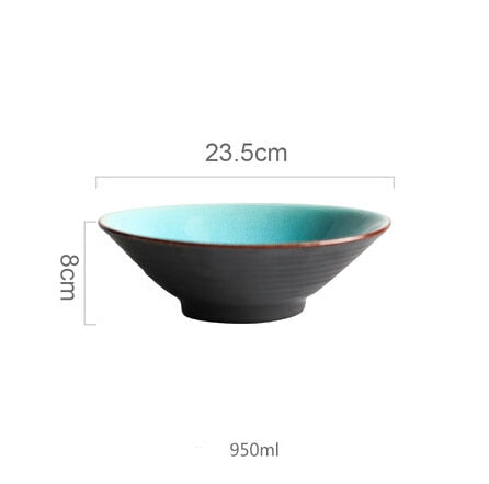 KINGLANG Ice Cracking Glaze Ceramic Tableware Household Dishes Rice Bowls Steamed Fish Dishes Porcelain Blue Dinner Plates