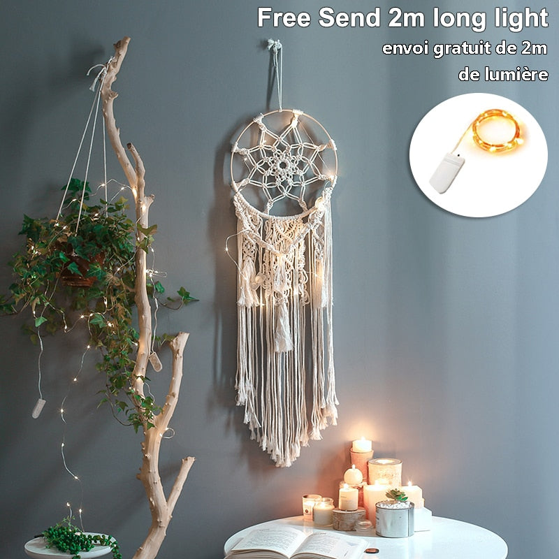 baby dream catcher nordic style decor nordic decoration home children&#39;s room decoration nursery decor=wind chimes dreamcatcher