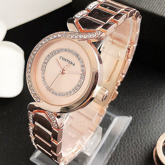 2021 Ladies Wrist Watches New Fashion Dress Watch Women Crystal Diamond Watches Stainless Steel Silver Clock Women Montre Femme