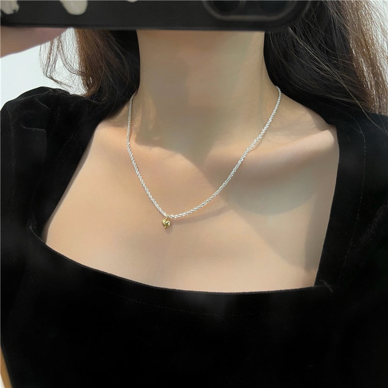 New Beads Women&#39;s Neck Chain Kpop Pearl Choker Necklace Gold Color Goth Chocker Jewelry On The Neck Pendant 2021 Collar For Girl