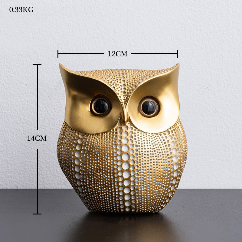 Nordic Home Decoration Accessories Modern Miniature Figurines Desk Decoration Owl Figurine Living Room Decoration Accessories