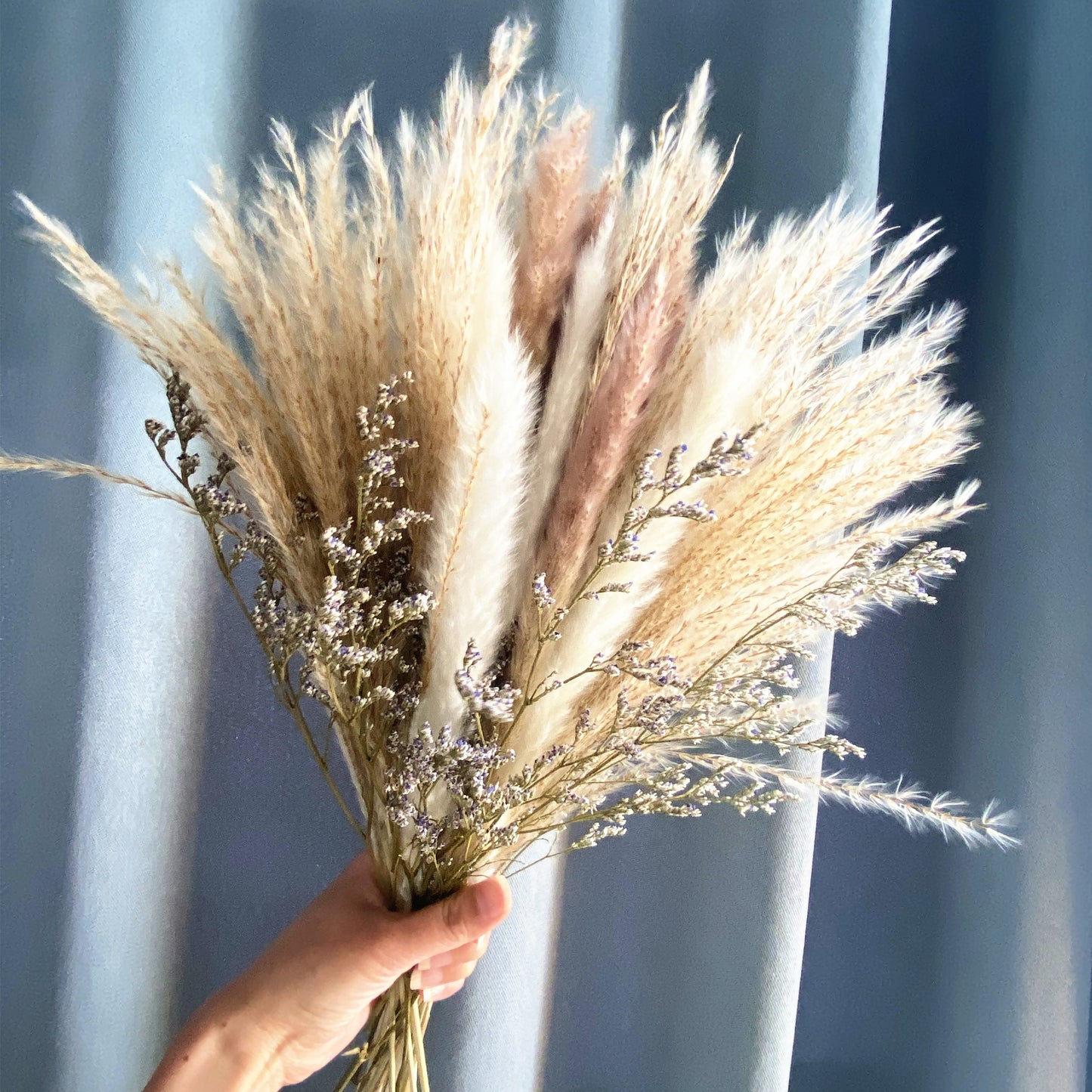 15Pcs Dried Small Pampas Grass Flowers Pantas Artificiales Para Decoracion Real Plants Home Decor Wedding Decoration